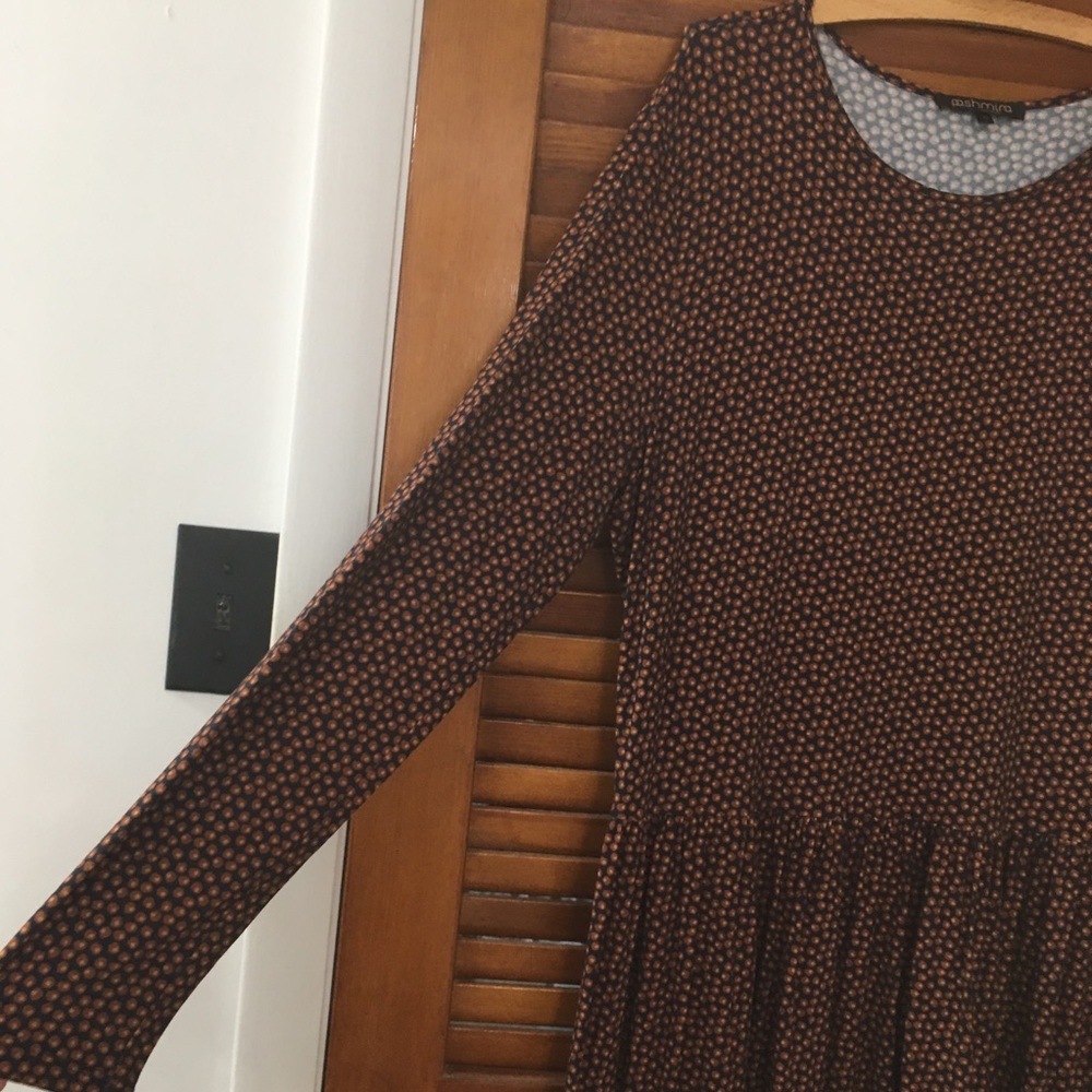PASHMINA Modest Full Length Maxi Patterned Dress - Picture 3 of 6
